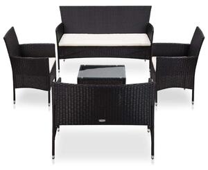 VidaXL Polyrattan Kerti Bútorszett - 5 részes