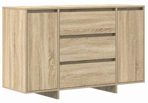 VidaXL Széf fiókkal sonoma tölgy 120 x 41 x 75 cm Faanyag