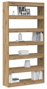 VidaXL Könyvespolc Kézműves Tölgy 100 x 30 x 198 cm Faanyag