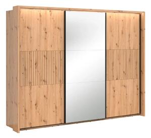 Gardróbszekrény Ludale 118, Laminált forgácslap, 215x280x78cm, Artisan tölgy