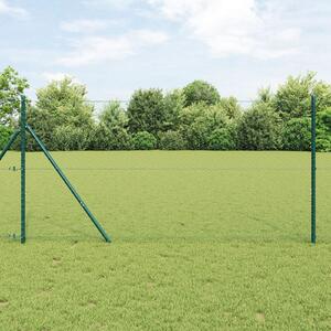VidaXL Hatszögletű kerítés talajrögzítő 100 x 1,2 m PVC-bevonatos acél
