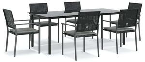 VidaXL Kertbútor Szett - 7 részes Polyrattan Étkezőgarnitúra