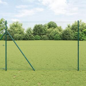 VidaXL Hatszögletű kerítés talajrögzítő 50 x 1,6 m PVC-bevonatos acél
