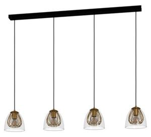 EGLO , 390038 , JAZMINIA , függeszték , E27 , 4X40W , IP20 , átlátszó