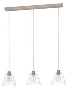 EGLO , 43632 , COPLEY , függeszték , E27 , 3X40W , IP20 , átlátszó