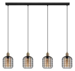 EGLO , 43528 , CHISLE , függeszték , E27 , 4X40W , IP20 , borostyán