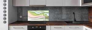 Konyhai fali panel Absztrakt fa