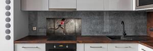 Hátfal panel konyhai Nő, futás