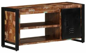 VidaXL Cipőpad Többszínű 100x40x50 cm Tömör újrahasznosított fa