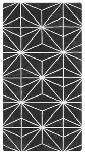 Fekete szőnyeg geometrikus mintával 80 x 150 cm SIBEL