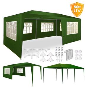 Rimini party sátor 3 x 6 m UV védelem 50+ zöld