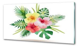 Konyhai hátfalpanel Hawaii virágok