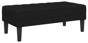 VidaXL pad Fekete 113 x 57 x 39 cm szövet