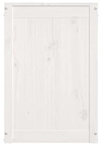 VidaXL fehér tömör fenyőfa szennyestartó láda 88,5 x 44 x 66 cm