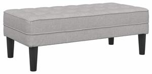 VidaXL pad párnával Felhőszürke 113 x 57 x 39 cm szövet