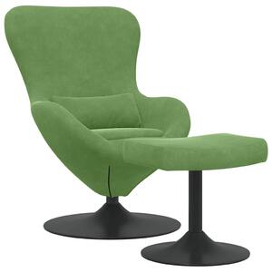 VidaXL Tojásfotel 2 pcs Világos zöld 63 x 73 x 90 cm Bársony