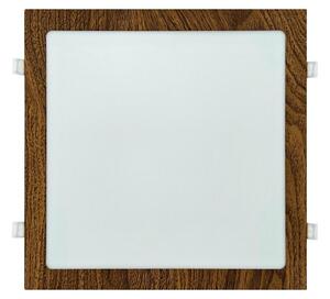 Baterie Centrum LED Beépíthető lámpa SQUARE LED/24W/230V 4200K 29,2x29,2 cm barna BC0612