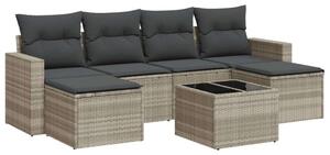 VidaXL Polyrattan Kerti Ülőgarnitúra - 7 részes