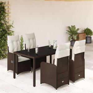 VidaXL Polyrattan Kerti Bútorgarnitúra - 5 részes