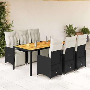 VidaXL Polyrattan Kerti Bútor - 7 részes Bisztró készlet