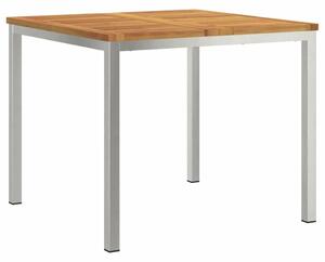 VidaXL Kültéri Étkezőasztal Barna 90 x 90 x 75 cm tömör akácfa