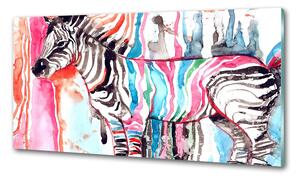 Konyhai falburkoló panel Színes zebra