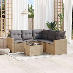 VidaXL Polyrattan Kerti Ülőgarnitúra - 6 részes - Bézs