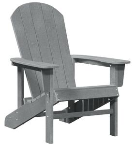 VidaXL Adirondack szék Világosszürke 74x82x91 cm HDPE