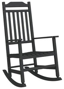 VidaXL Hintaszék Fekete 65 x 84 x 114 cm Polietilén