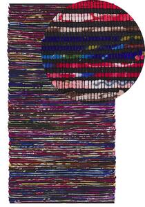 Sötét színes pamutszőnyeg 80 x 150 cm BARTIN