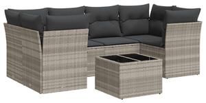 VidaXL Polyrattan Kerti Ülőgarnitúra - 7 részes