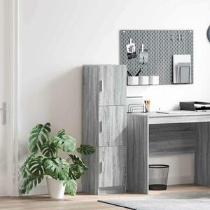 VidaXL Magasfiú Szürke Sonoma 31.5 x 32 x 122.5 cm