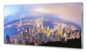 Hátfal panel konyhai Hong kong panoráma