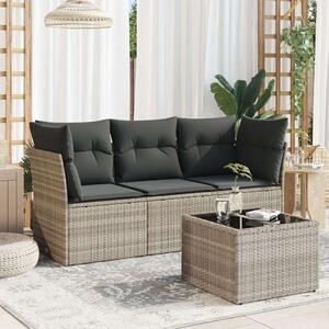 VidaXL Polyrattan Kerti Ülőgarnitúra - 4 részes