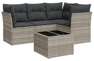 VidaXL Polyrattan Kerti Ülőgarnitúra - 5 részes