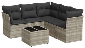 VidaXL Polyrattan Kerti Ülőgarnitúra - 6 részes