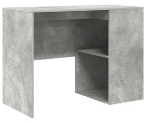 VidaXL Íróasztal polcokkal Beton szürke 102 x 50 x 75 cm Faanyag