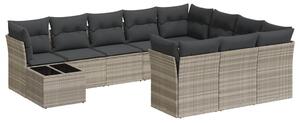 VidaXL Polyrattan Kerti Ülőgarnitúra - 11 részes