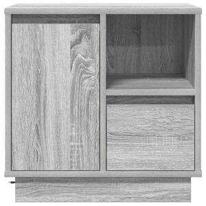 VidaXL Éjjeli szekrény LED világítással 2 db Szürke Sonoma 50x34,5x50 cm