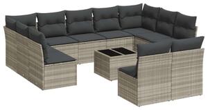 VidaXL Polyrattan Kerti Ülőgarnitúra - 12 részes