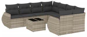 VidaXL Polyrattan Kerti Ülőgarnitúra - 9 részes