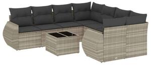 VidaXL Polyrattan Kerti Ülőgarnitúra - 9 részes