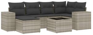 VidaXL Polyrattan Kerti Ülőgarnitúra - 7 részes
