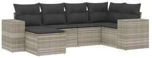 VidaXL Polyrattan Kerti Ülőgarnitúra - 6 részes
