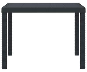 VidaXL Kerti Asztal Antracit 100 x 100 x 73 cm polirattan