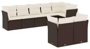 VidaXL Polyrattan Kerti Ülőgarnitúra - 8 részes