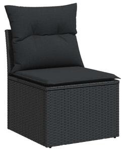 VidaXL Polyrattan Kerti Ülőgarnitúra - 10 részes - Fekete