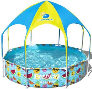 Bestway medence kerettel és tetővel 244x51 cm