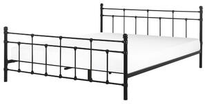 Ágy Fém LYNX 160 x 200 cm Fekete