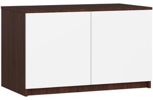 AKORD CLP Szekrényfelső Laminált Wenge-Fehér 90cm
